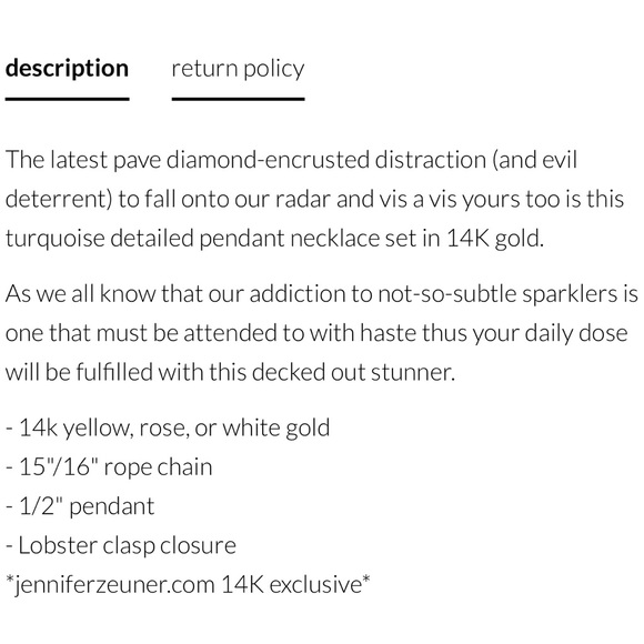 Jennifer Zeuner Tallulah/Evil Eye 14K Necklace - Picture 11 of 12